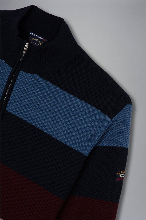 MEN'S ZIPPED PULLOVER C.W. WOOL - 5