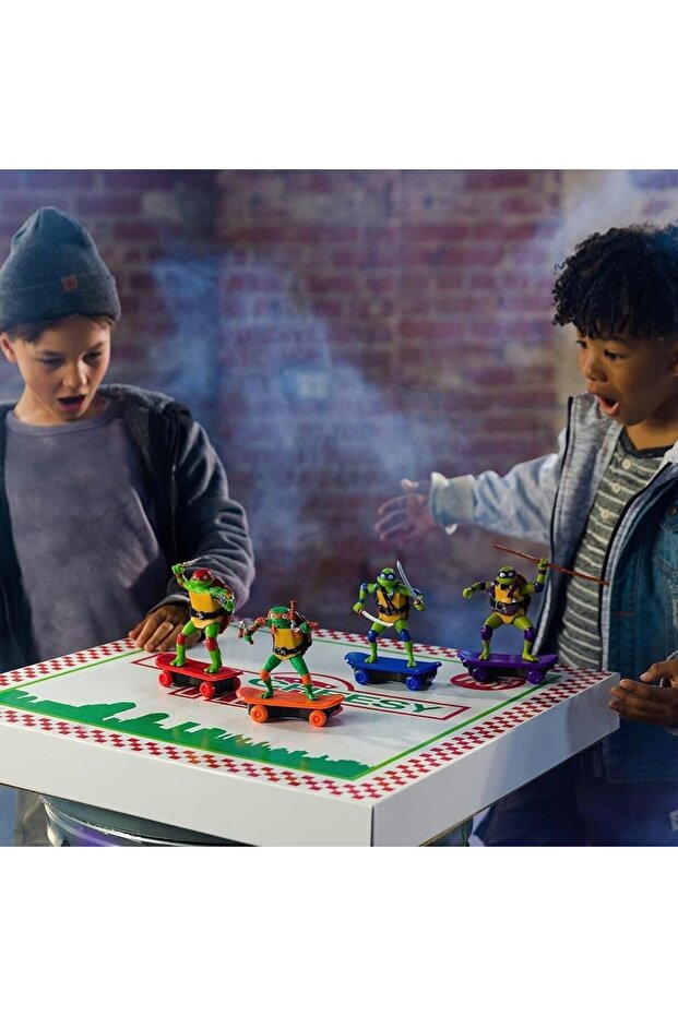 Ninja Turtles Pull Drop Skateboard Figure Donnie - 4