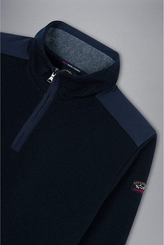 MEN'S ZIPPED PULLOVER C.W. WOOL - 5