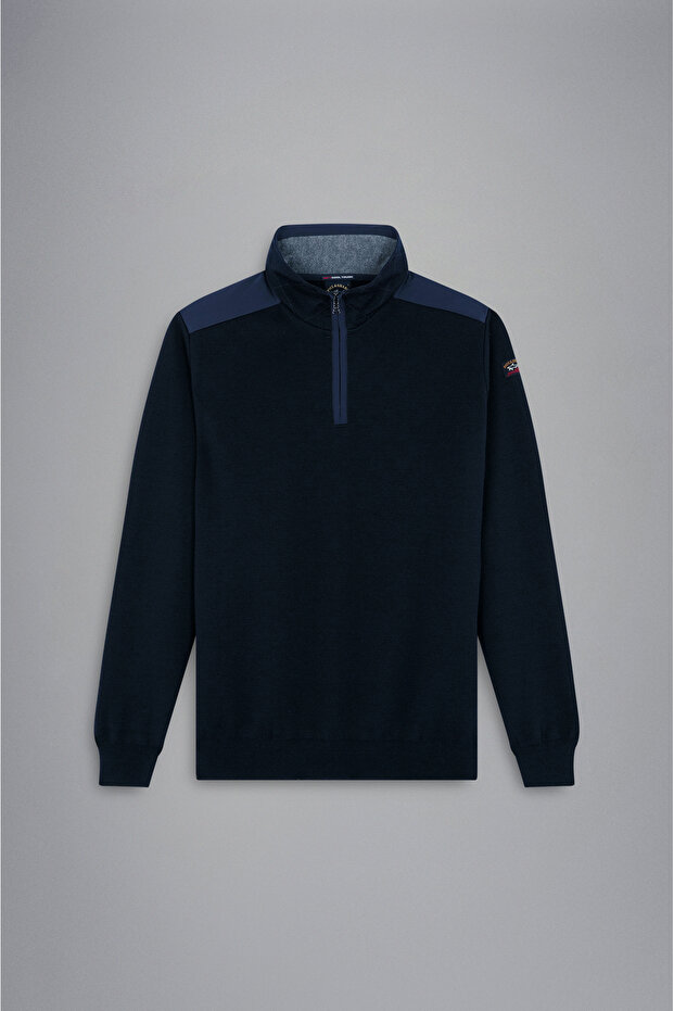 MEN'S ZIPPED PULLOVER C.W. WOOL - 6