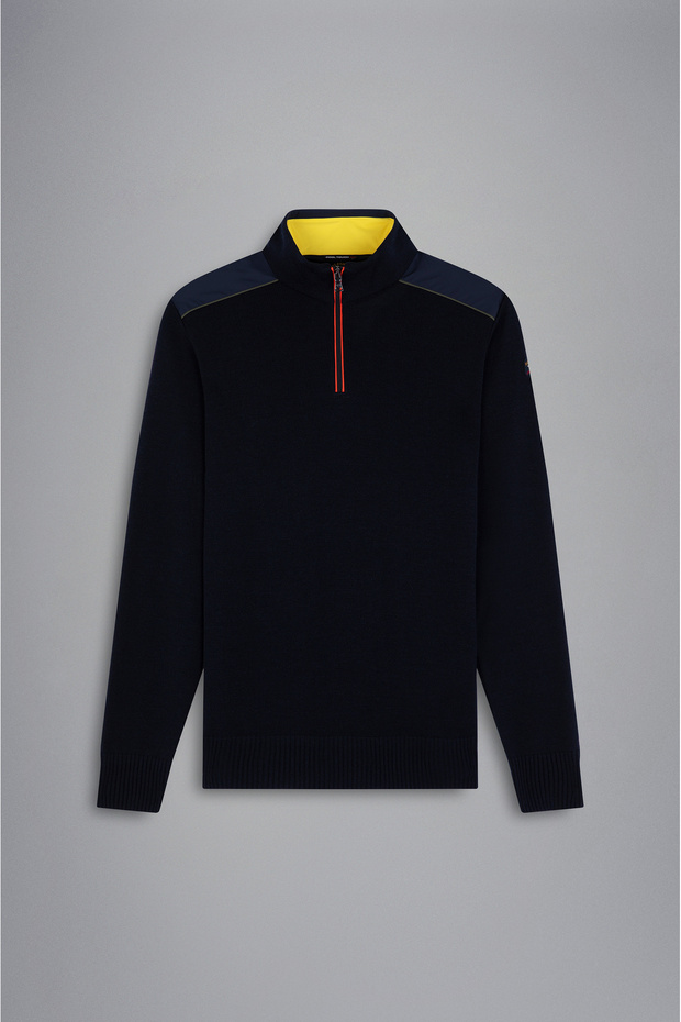 MEN'S ZIPPED PULLOVER C.W. WOOL - 6
