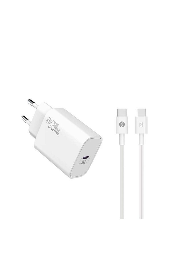 SL-EC62TP Type-C 20W PD3.0 Hızlı Şarj QC4.0 Kablo + Ev Şarj Adaptörü - 1