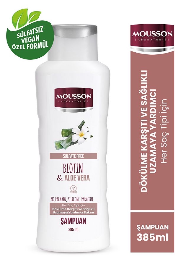 Biotin Ve Aloe Vera Içeren Dökulme Karşıtı Ve Uzamaya Yardımcı Sülfatsız Şampuan 385 ml - 2