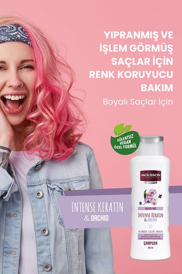 Yoğun Keratin & Orkide Içeren Renk Koruyucu Ve Yıpranmayı Onaran Sülfatsız Şampuan 385 ml - 5