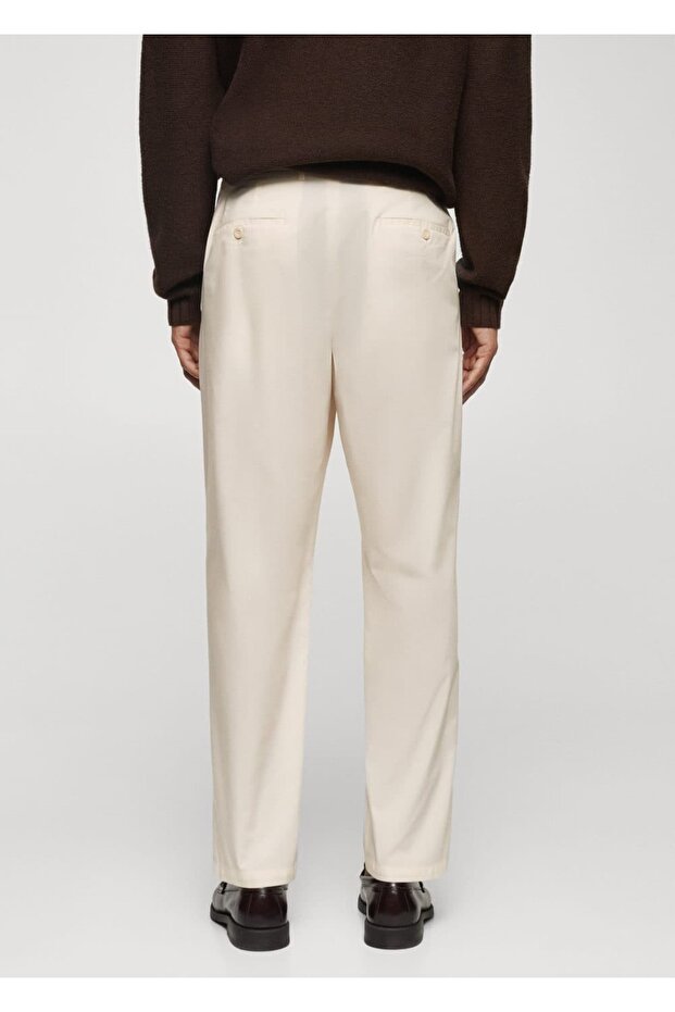 Pamuklu chino pantolon - 4