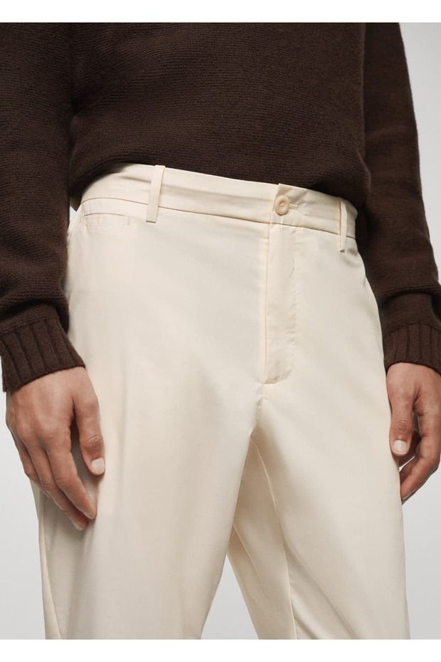 Pamuklu chino pantolon - 6