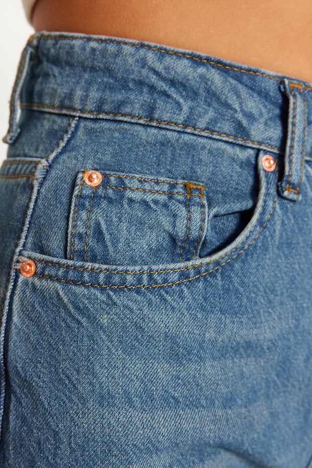 Mavi More Sustainable Yüksek Bel Wide Leg Geniş Paça %100 Pamuk Non-Stretch Jeans TWOSS24JE00020 - 5