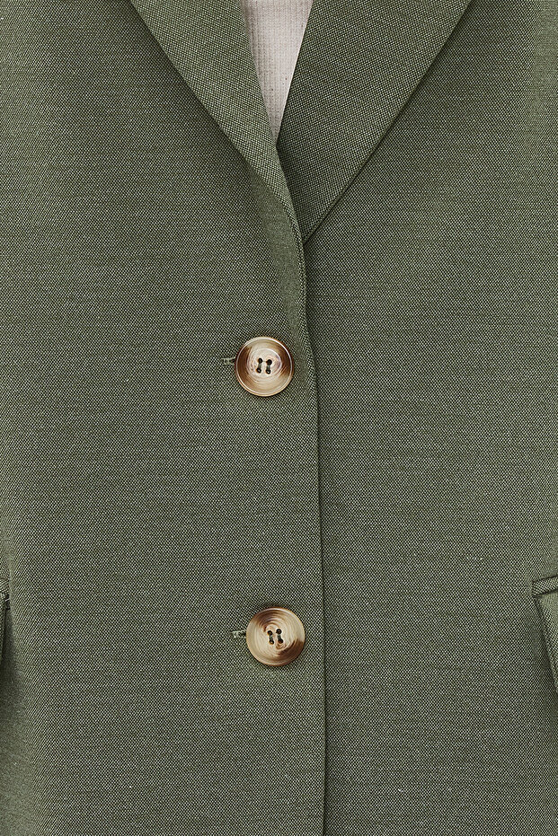 Mint Regular Astarlı Dokuma Blazer Ceket TWOAW23BC00132 - 9
