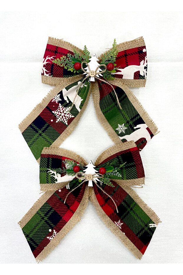 Christmas Ornament Double Bow 20x24