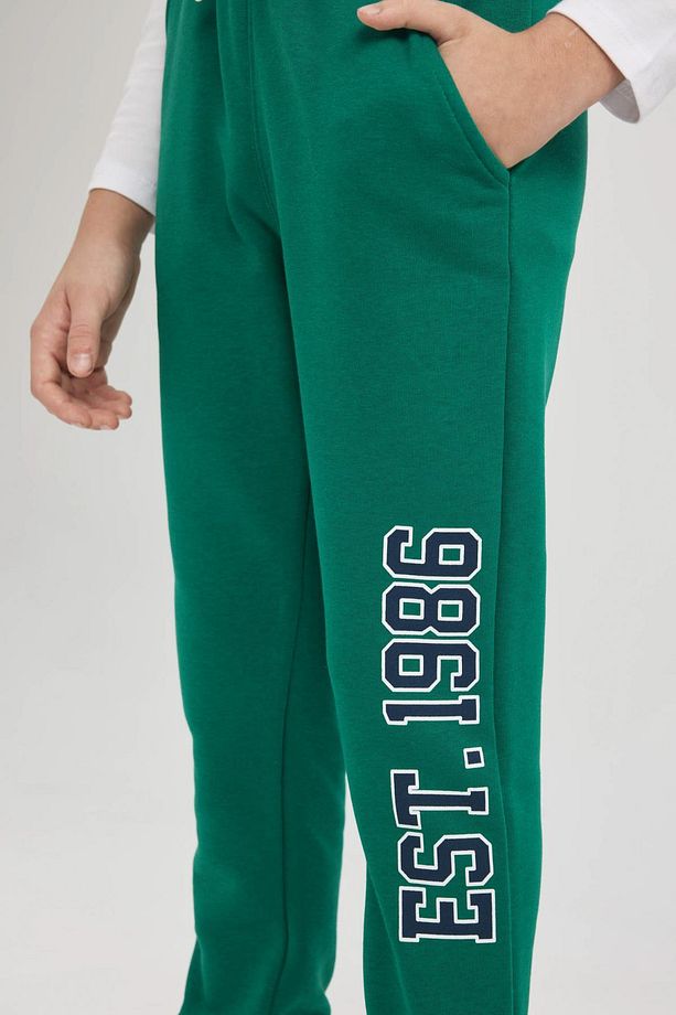 Erkek Çocuk Baskılı Beli Bağcıklı Lastikli Paça Cepli Jogger Eşofman Altı B8925a823cw - 5