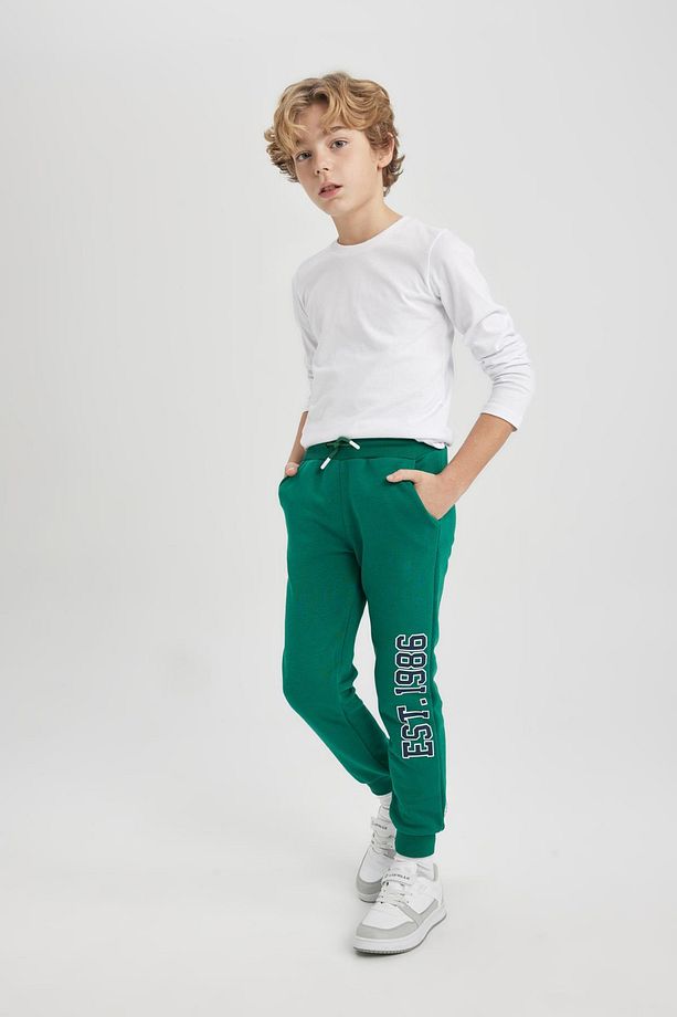 Erkek Çocuk Baskılı Beli Bağcıklı Lastikli Paça Cepli Jogger Eşofman Altı B8925a823cw - 2