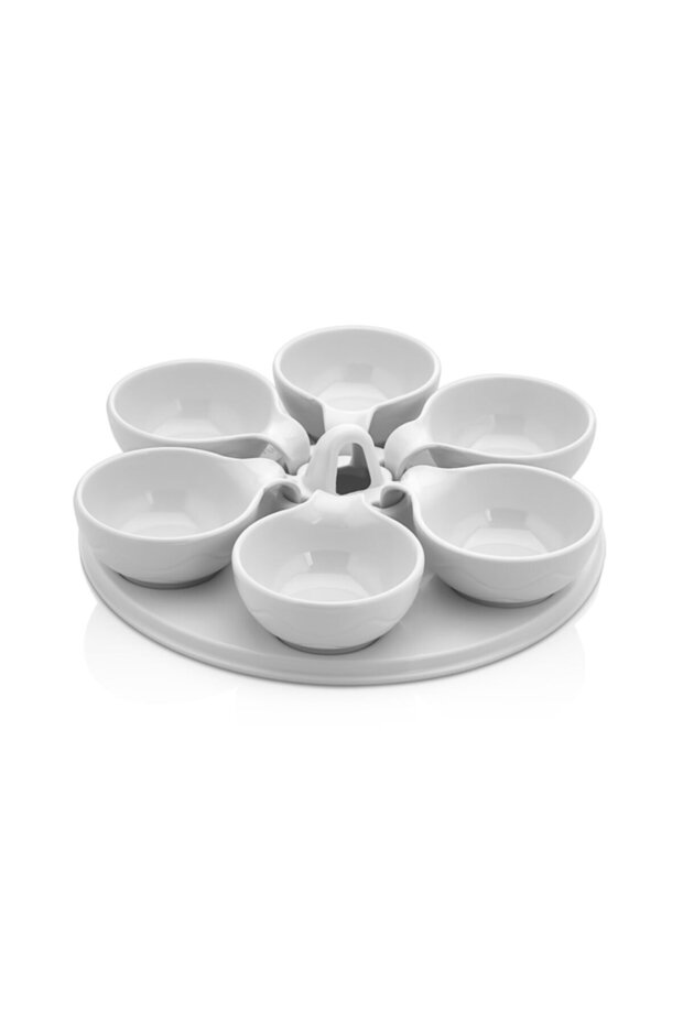 6-Piece Luxury Melamine Breakfast Set and Sauce Bowl 7 Pieces