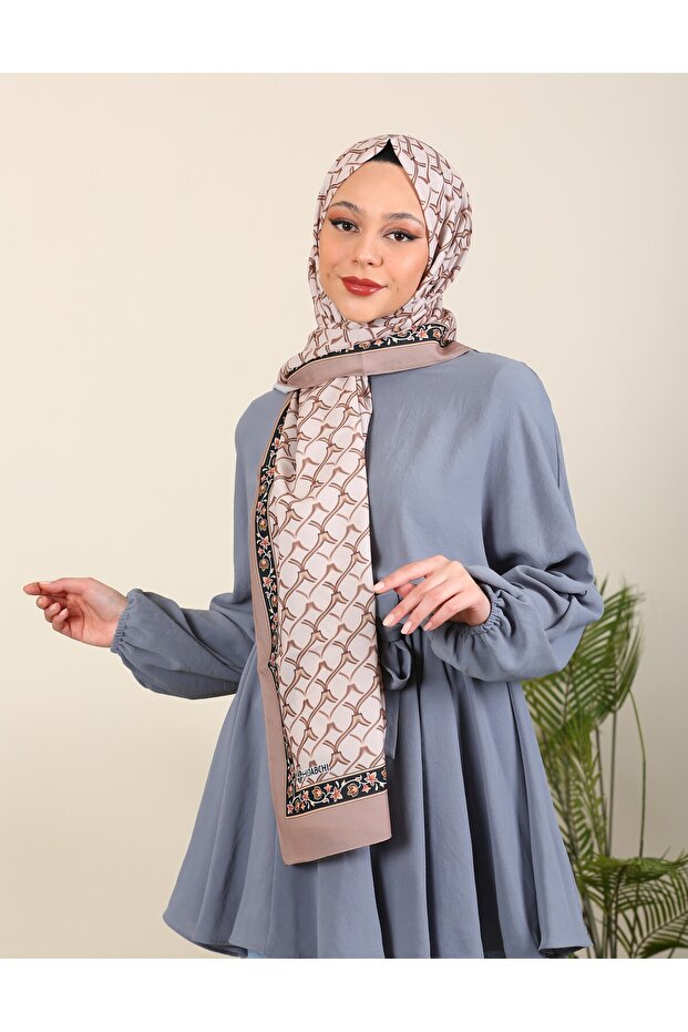 Imported Patterned Medina Silk Shawl Water Series - New Collections | Mink