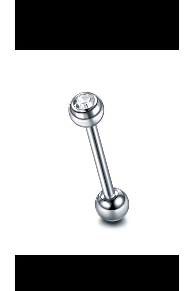 Taşlı Dil piercing - 2