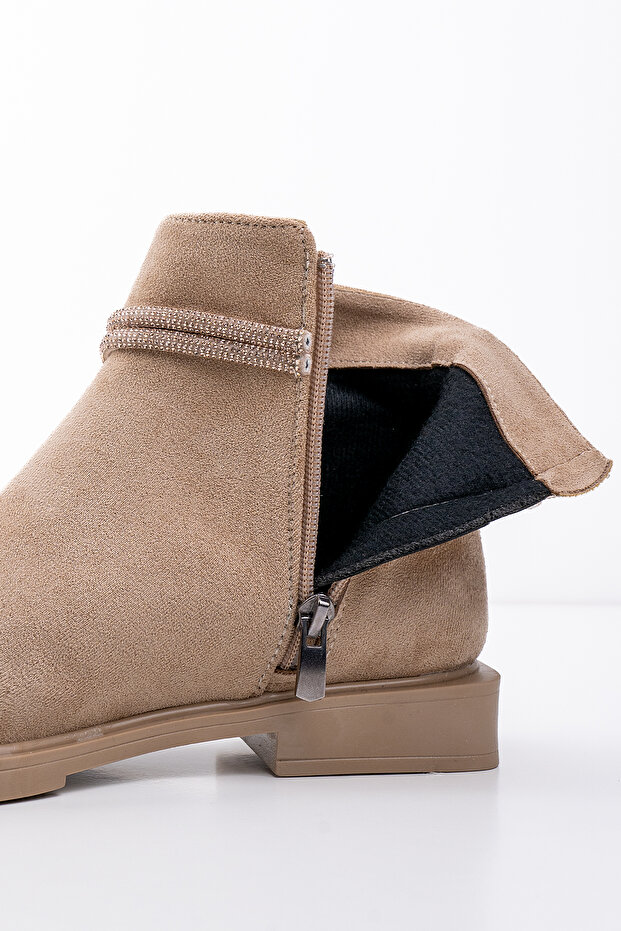 Kadın Bej Süet Bot - 7