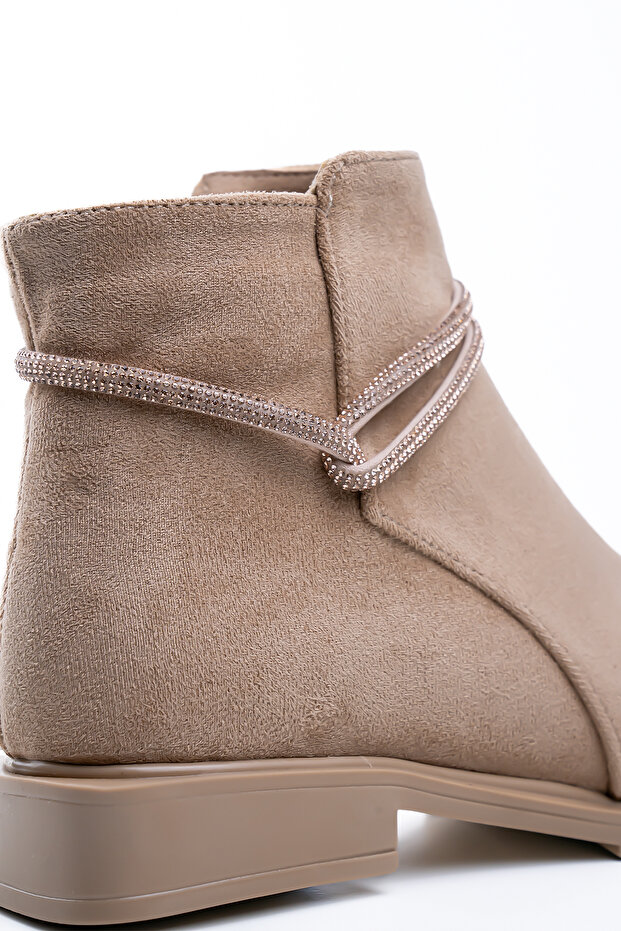 Kadın Bej Süet Bot - 8