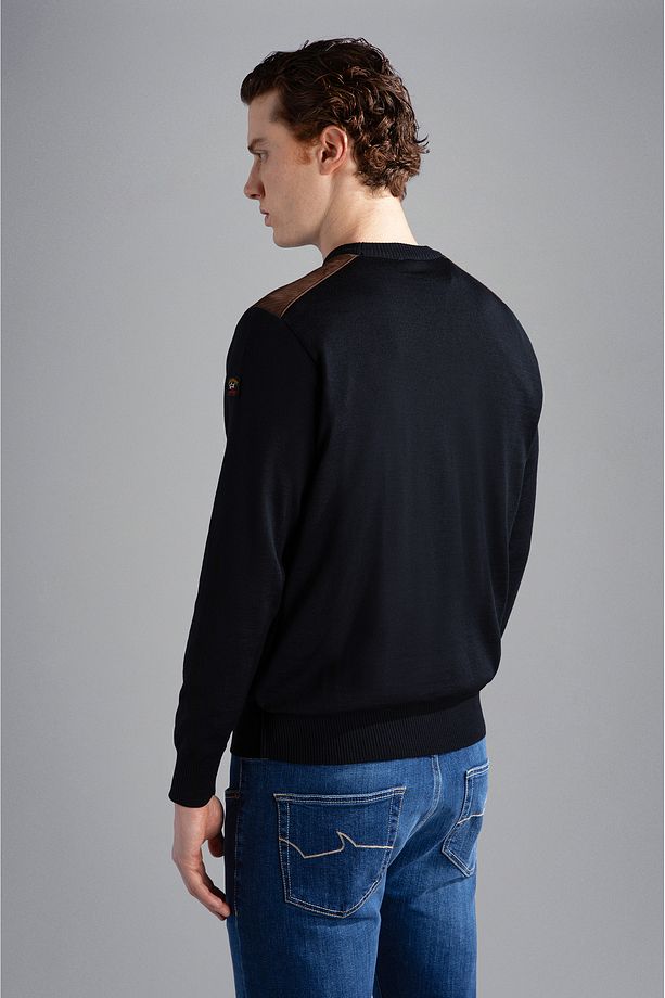 MEN'S KNITTED ROUNDNECK C.W. WOOL - 2