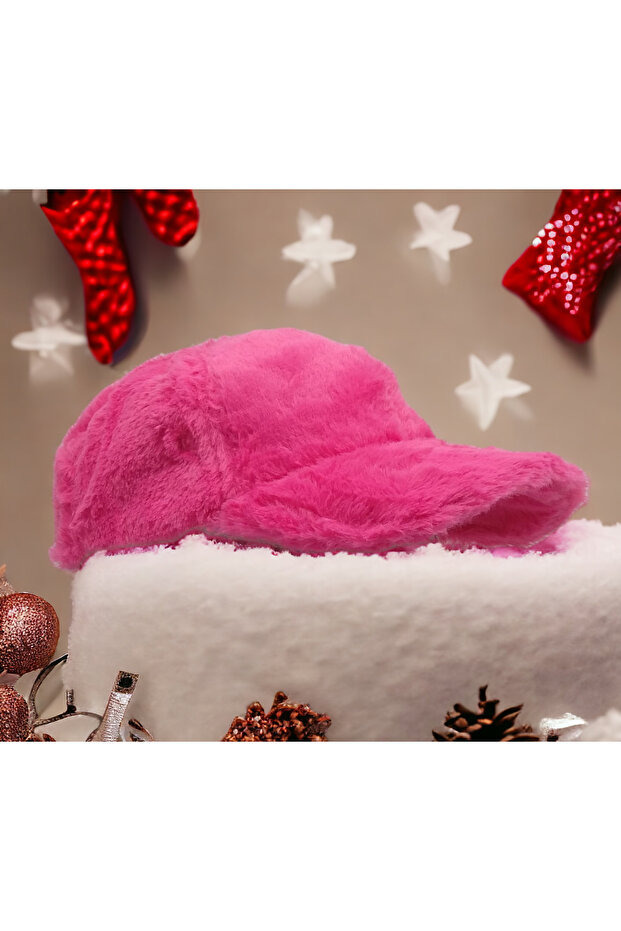 Women's Winter Plush Hat Cap Trendy Baseball Cap