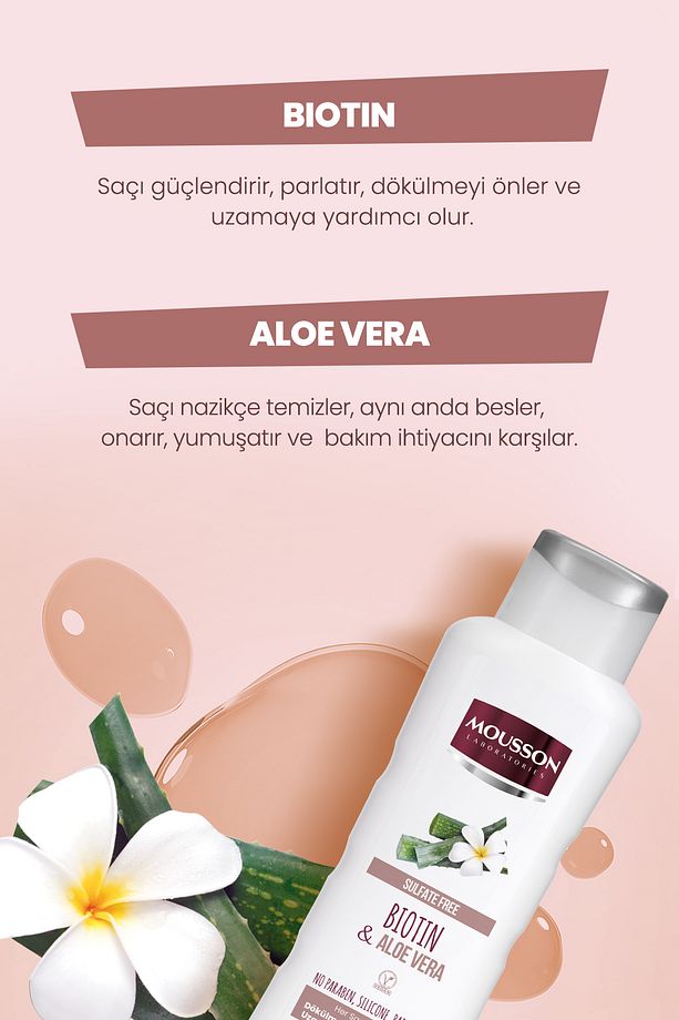 Biotin Ve Aloe Vera Içeren Dökulme Karşıtı Ve Uzamaya Yardımcı Sülfatsız Şampuan 385 ml - 5
