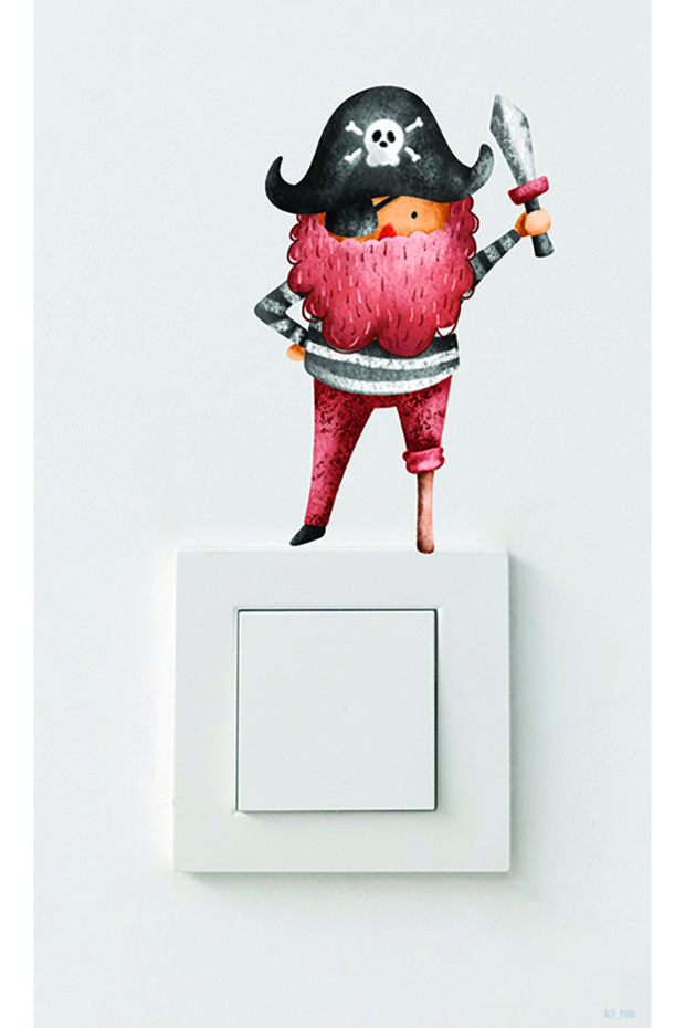 Socket Top Sticker Pirate - 1