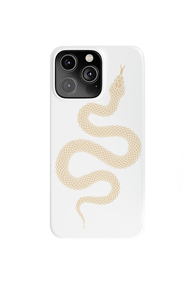 iPhone 14 Pro Compatible Velvet Snake Pattern Launch Case - 1