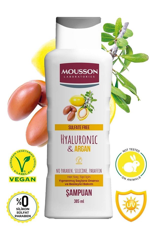 Hyaluronik Asit Ve Argan Içeren Onarıcı Ve Besleyici Sülfatsız Şampuan 385 ml - 6