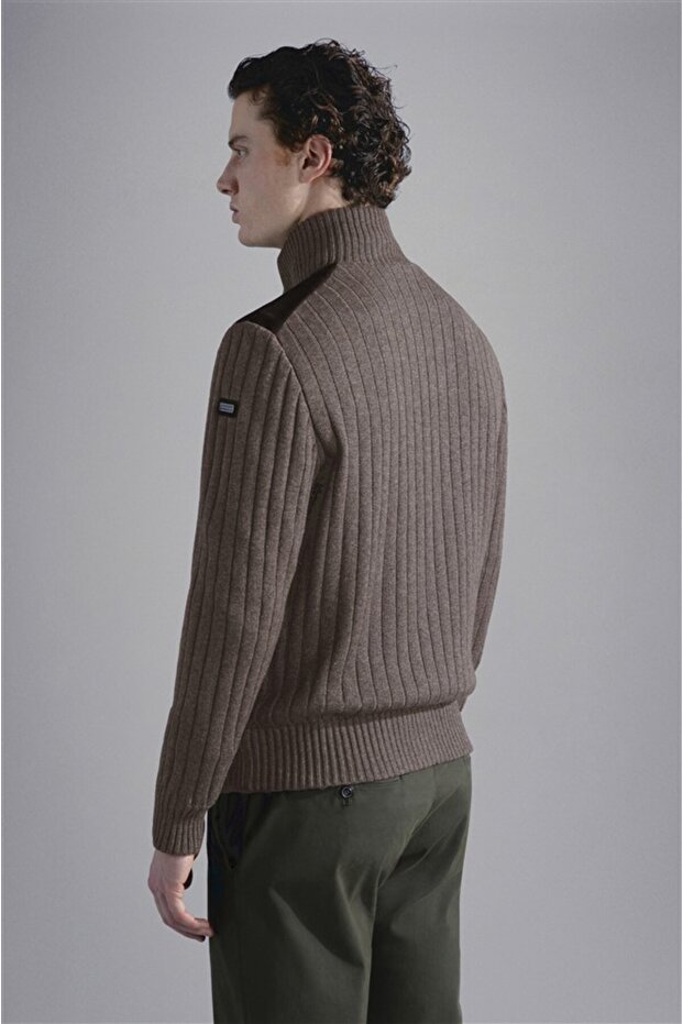 MEN'S ZIPPED PULLOVER C.W. WOOL - 2