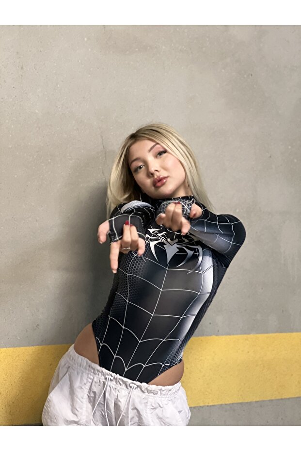 Black-Spider Çıtçıtlı Body - 6