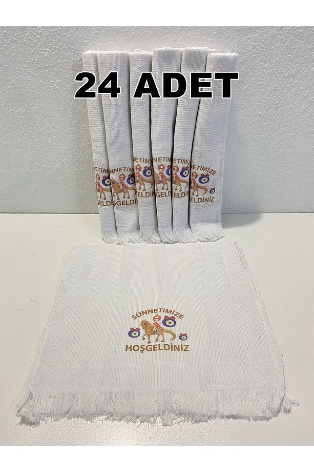 24 Adet Okuluk Düğüncü Araba Havlusu 40*70 Cm Havlu - 1
