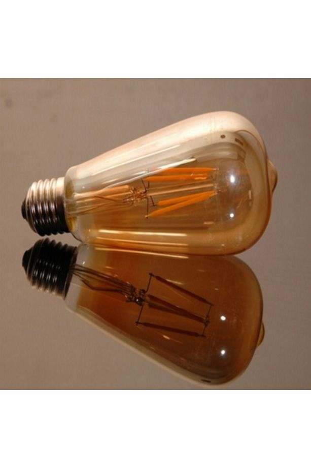 6W Dimmerli Led Rustik Ampul E27 Duylu - Amber CT-4313A - 2