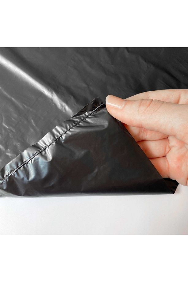 Siyah Jumbo Atlet Poşet 45X85 cm Ekstra Kalın Dayanıklı Poşet Esnek 1 Kılo 15 Adet - 4