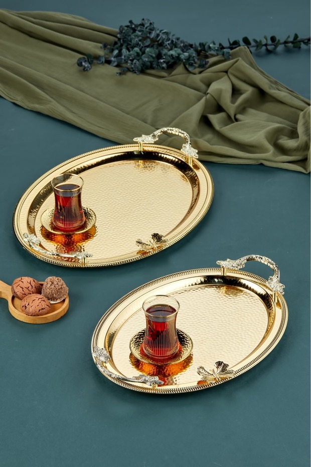 Ev Sofra Mutfak 2'li Oval Sunum Tepsisi - 1