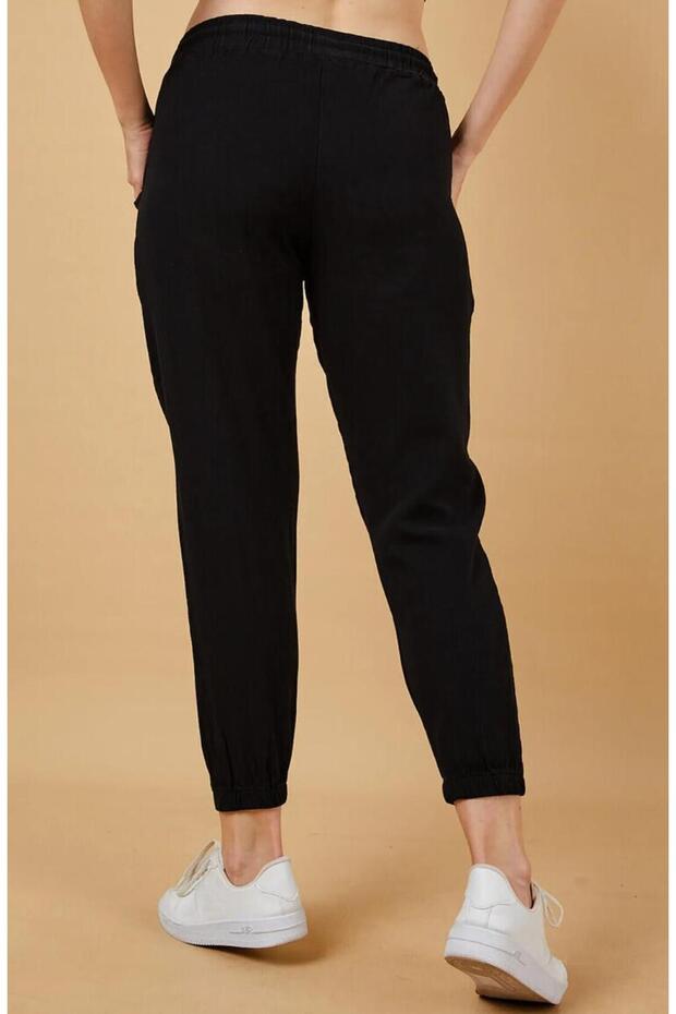 Unisex Oversize Basic Sweatpants Black - 4