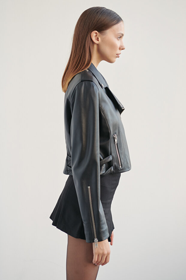 Mc Deri Ceket Siyah - 3