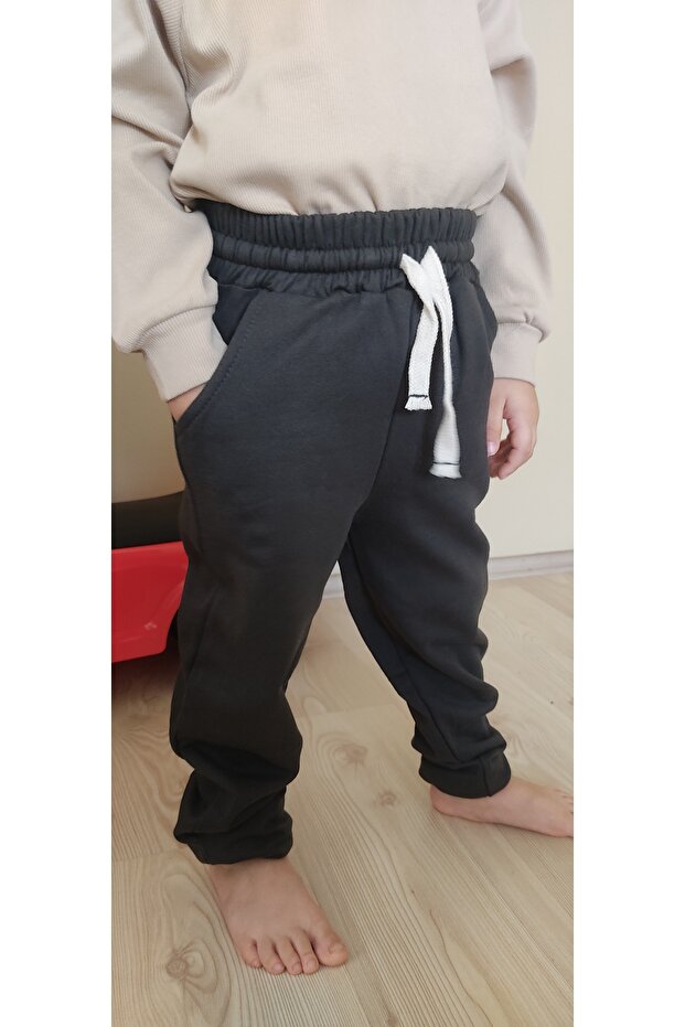 Şardonlu Unisex Eşofman Altı - 1
