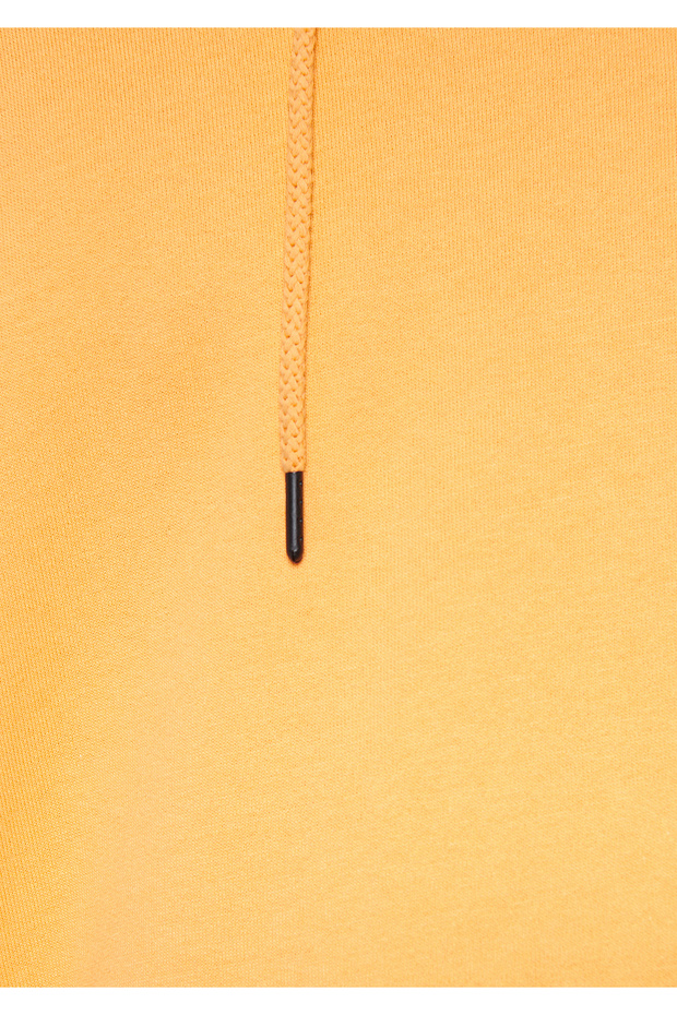 Kapüşonlu Turuncu Basic Sweatshirt 0610062-71399 - 6