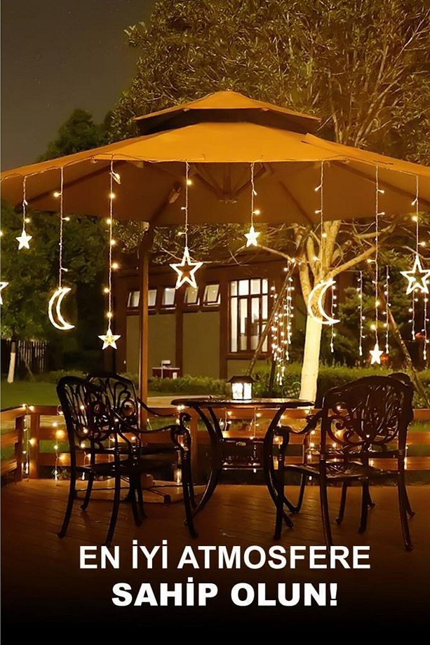 Dp-45 Gün Işığı 3 Metre Ay Yıldız Şekilli Perde Led - 7