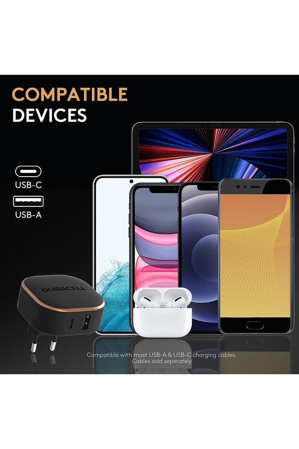 30w 4x Hızlı Şarj Başlığı ( Usb-a,usb-c ) - Siyah - 7