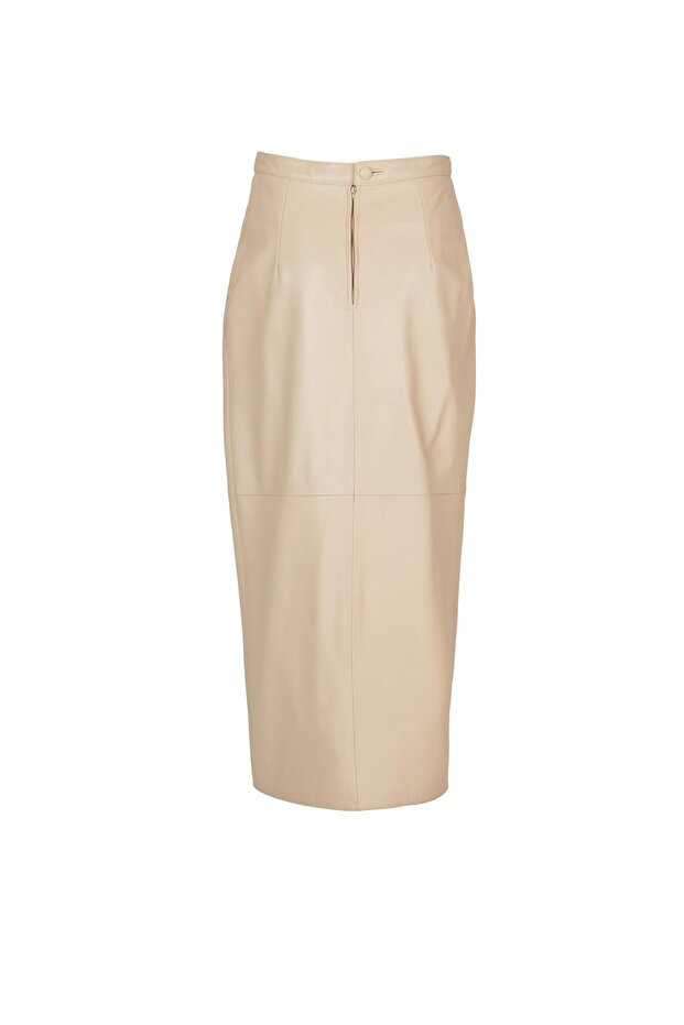 ANNA Deri Etek Bej - 3