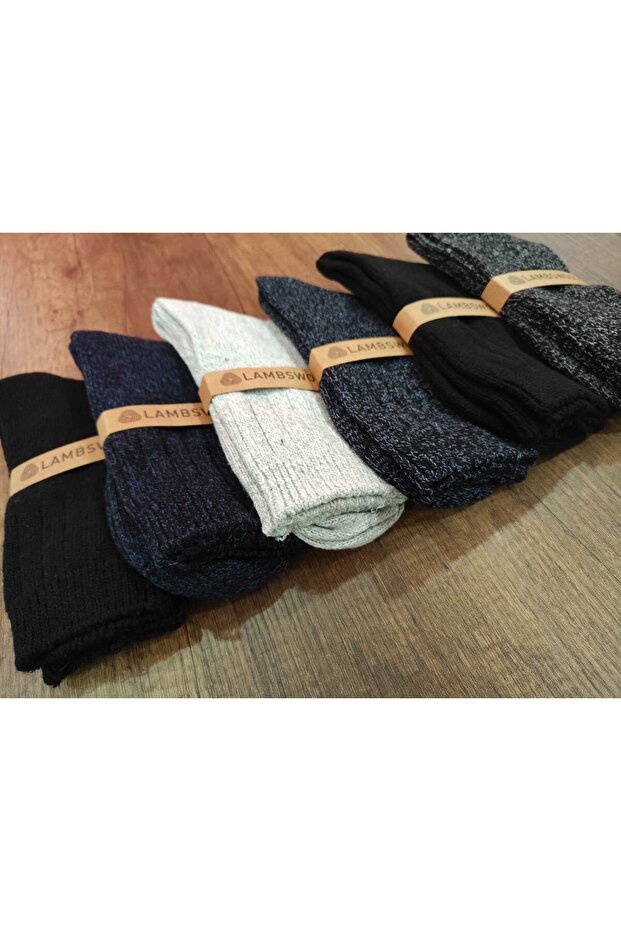 6 Pairs of Winter Thick Wool Socks Quality Lamswool