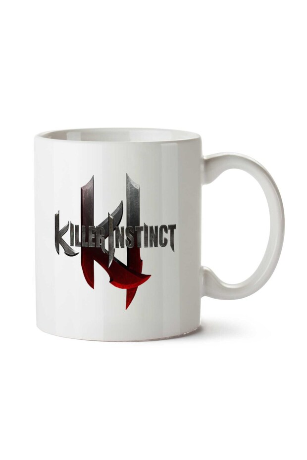 كوب مطبوع عليه شعار Killer Instinct على الجانبين