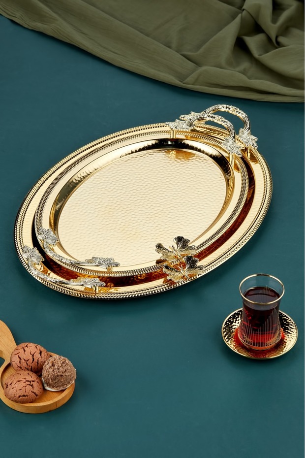 Ev Sofra Mutfak 2'li Oval Sunum Tepsisi - 4