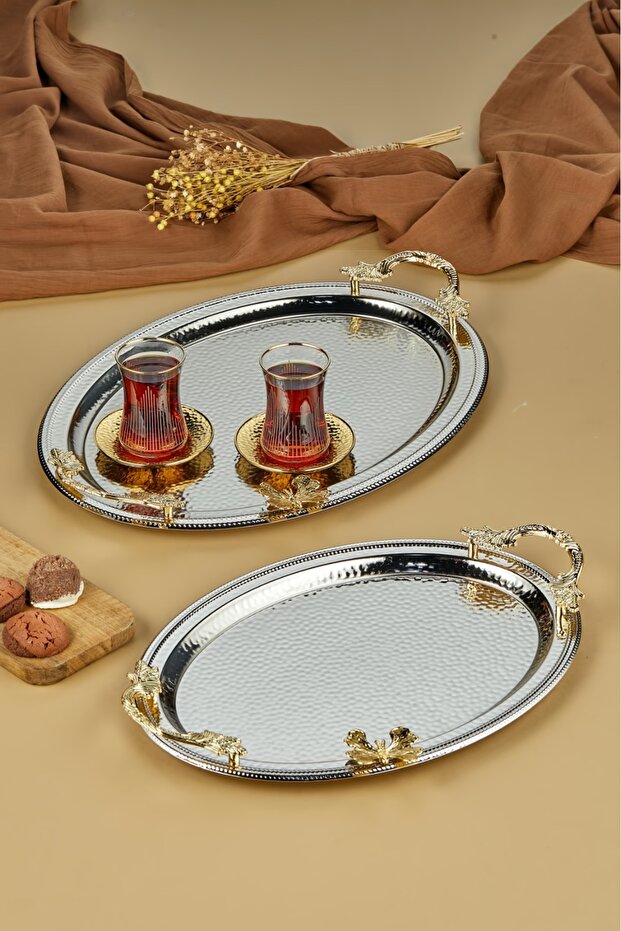 Ev Sofra Mutfak 2'li Oval Sunum Tepsisi - 1
