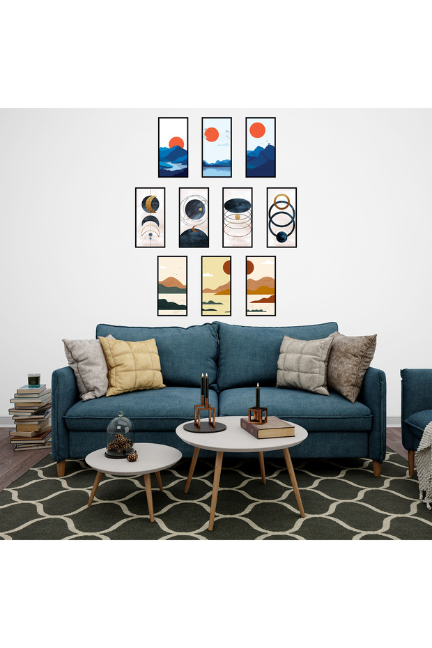 10 Parça Set Ahşap Tablo - 2