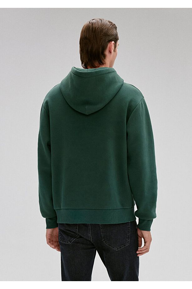 MJ Nakışlı Kapüşonlu Yeşil Sweatshirt 0S10131-71538 - 3