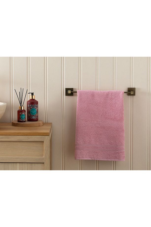 Pure Basic Yüz Havlusu 50X90 Cm Açık Gül Kurusu - 1