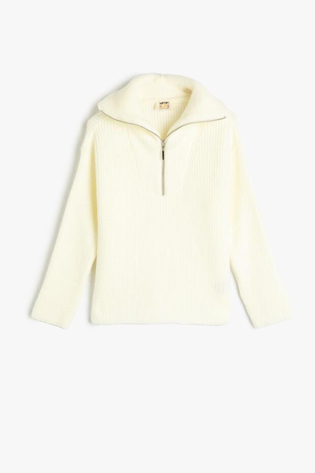 Girl's Ecru Sweater