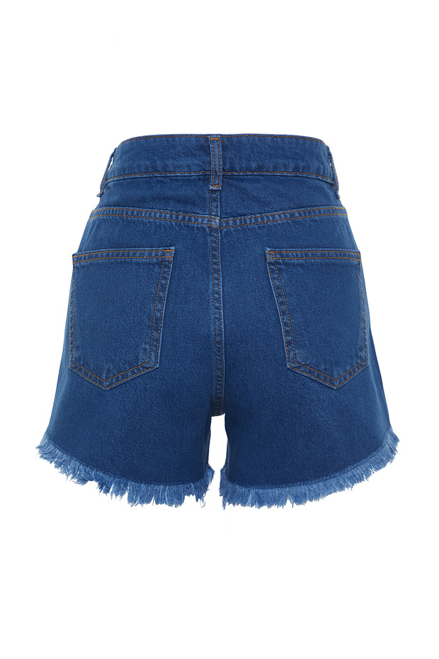 Mavi Denim Mini Regular Yüksek Bel Plaj Şort TBESS22SR0395 - 10