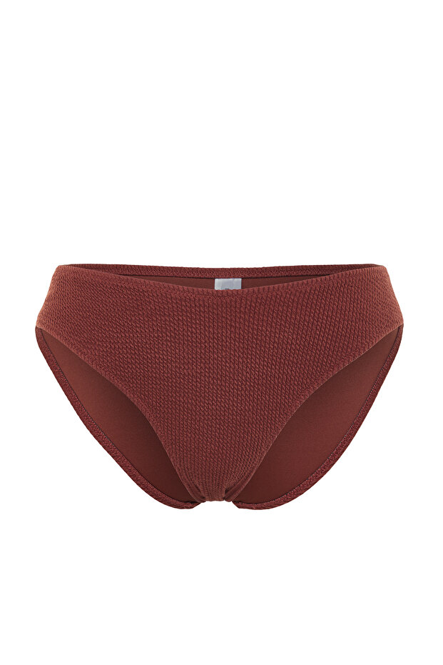 Kahverengi Regular Normal Bel Bikini Altı TBESS24BA00055 - 5