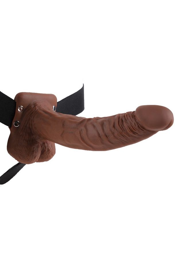 9" Hollow Strap-on with Balls Belden Bağlamalı Melez Strapon - 3